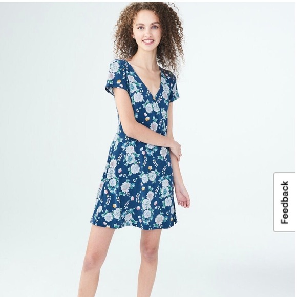 Aeropostale Floral Wrap Dress - Casual Summer Sundress - Size Small 101 - Picture 1 of 10